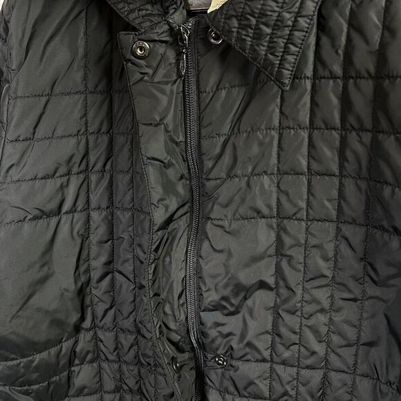 Eddie Bauer Quilted Jacket Women's Large Black Full Zip Winter Coat READ - Picture 10 of 16